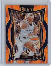 2025 Panini Select WNBA #68 DiJonai Carrington Orange Flash Prizms