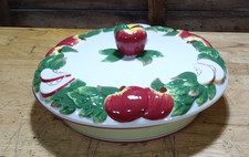 Baum Bros Style Eyes Pie Keeps Collection Apple Pie Dish with Lid