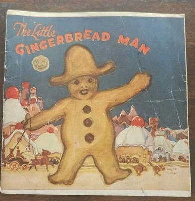 The Little Gingerbread Man Royal Baking Powder Cookbook 1923 Vintage 