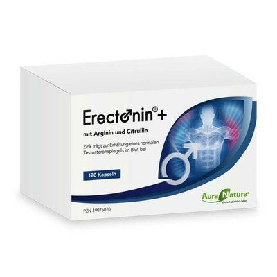 Aura Natura  Erectonin Plus | L-Arginin Kapseln mit L-Citrullin, Zink & Selen 