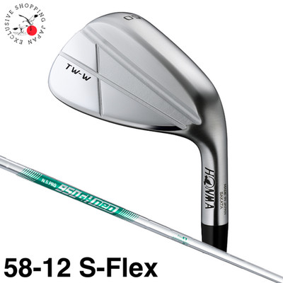 HONMA TW-W 2024 Chrome Wedge 58-12 C-Sole S-Flex N.S.PRO 950GH neo Steel Shaft