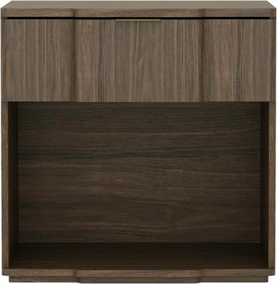 Stylish 22'' Mid-Century Modern Nightstand with Soft-Close Drawer & Shelf