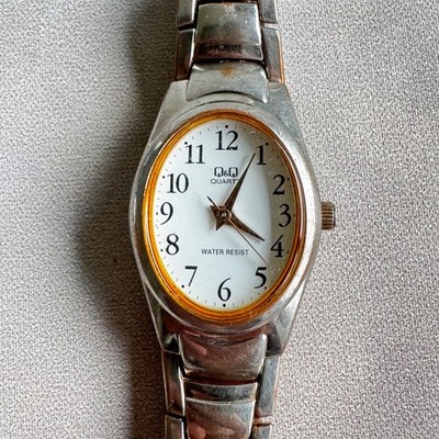 Q&Q Quartz Damen Armbanduhr - Edelstahl, wasserdicht, funktioniert, 25 mm