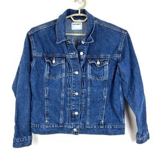 Old Navy Relaxed Classic Denim Trucker Jean Jacket Large 100 cotton 821524