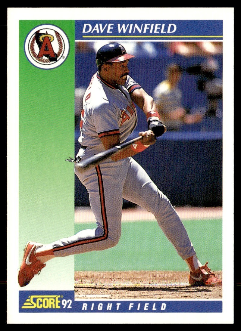 1992 Score Dave Winfield California Angels #32