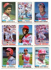 Lot Of (9) 1982 Topps Baseball Cards - Cincinnati Reds