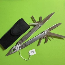 Leatherman Super Tool Plier Multi Tool Pocket Knife New Nylon Sheath EDC #735