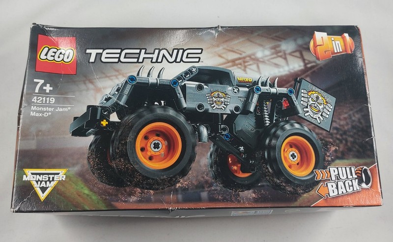 Lego Technic 42119 Monster Jam Max-D Pull Back Action damaged box still sealed