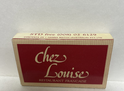 Capital Hotel Chez Louise Canberra ACT Australia Matchbox