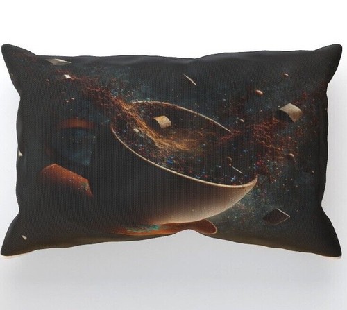 Interstellar Coffee Cushion, Double-Sided, Space Elixir Cosmic Caffeine Drink - Picture 2 of 7