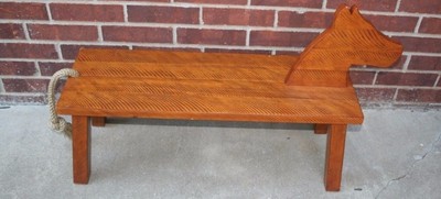 Pottery Barn Kids Pbk Nursery Baby Wooden Horse Shaped Bench Seat