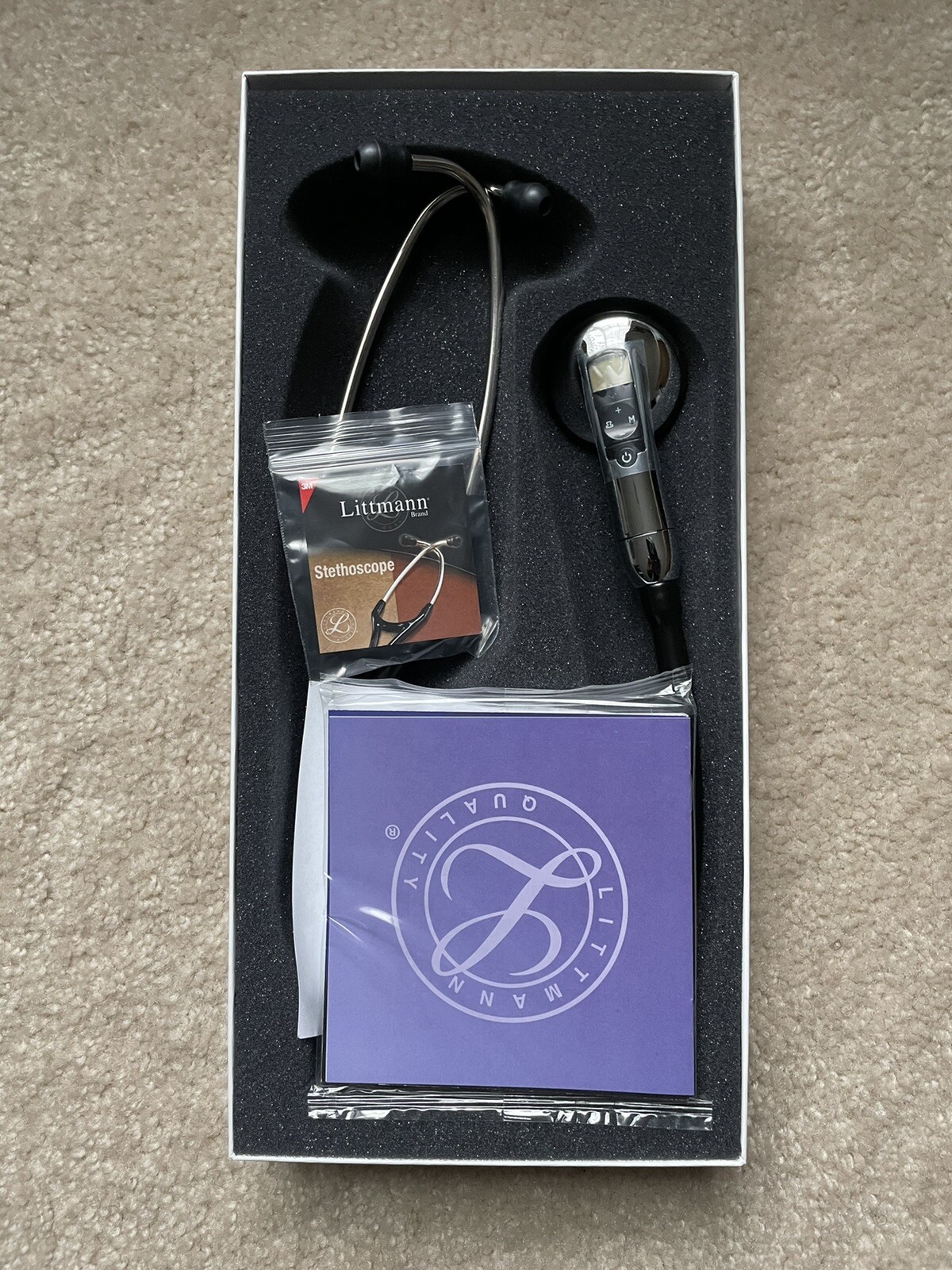 3M Littmann 3200 Electronic Stethoscope Bluetooth Black eBay