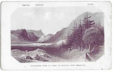 Antique Engraving / Print of Thirlemere, Lake District, Cumbria circa 1900