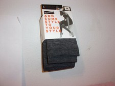 BRAND NEW LADY'S NO NONSENSE FASHION FOOTLESS BRUSHED TIGHTS IN BLACK