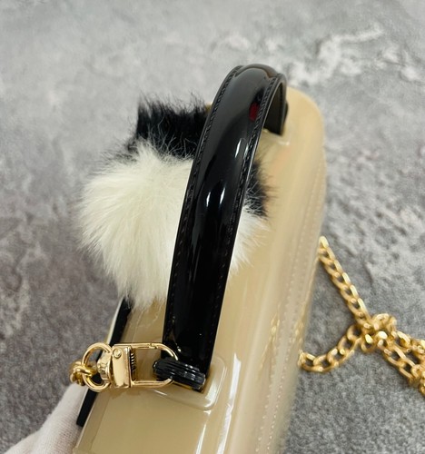 FURLA CANDY Shoulder Bag PVC Cross Body Beige Ledies - Picture 12 of 24