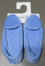 Charter Club Women's Loafer Slippers, Light Blue, Small 5 5.5 6 