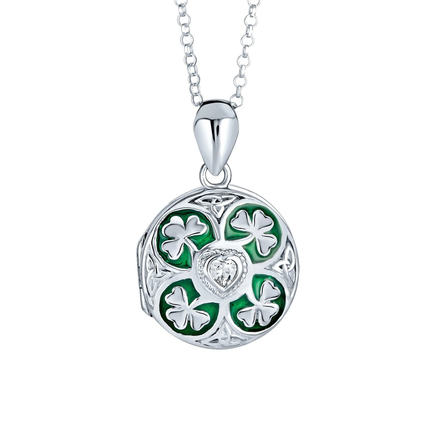 Silver Plated Locket Simulated Fashion Necklaces & Pendants