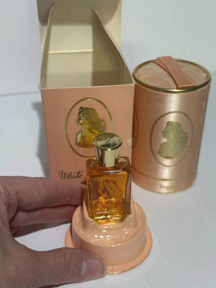 罕见复古 20 世纪 70 年代白色肩膀 Evyan 香水 7.4 毫升。 1/4 盎司 瓶装带盒 NOS — 第 2/4 张图片