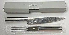 2 Piece Boda Nova Carving Knife & Fork Stainless Steel Set NIOB Made in Korea