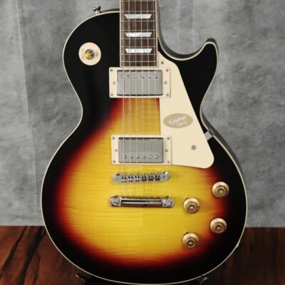 ギター Epiphone Les Paul Standard Tobacco Burst Epiphone 1959 Les Paul Standard Reissue - Washed Bourbon Burst