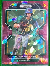 2022 JARED MCKENZIE Panini Prizm Draft Burgundy Cracked Ice Prizm 04/23 PDP141