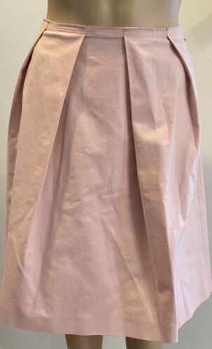RED VALENTINO Pink pleated cotton skirt SZ 42