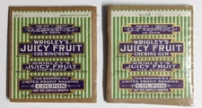 Wrigley's Juicy Fruit Chewing Gum Wrapper w/ Coupon c1920's (Qty 2) Chicago-NY