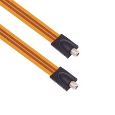 ultrathin Flat Coaxial Cable F Female To F Female Plug Jack Connector Adapter C