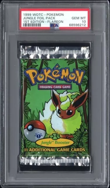 1999 Pokemon Jungle 1st Edition Booster Pack - Flareon PSA 10 GTC6212 TCGG