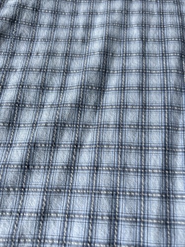 IZOD MENS SHIRT XL SHORT SLEEVE BLUE/WHITE/GRAY PLAID - Picture 3 of 6