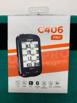 Magene C406 Bike Computer GPS Wireless Bicycle Speedometer Odometer -Red-NEW