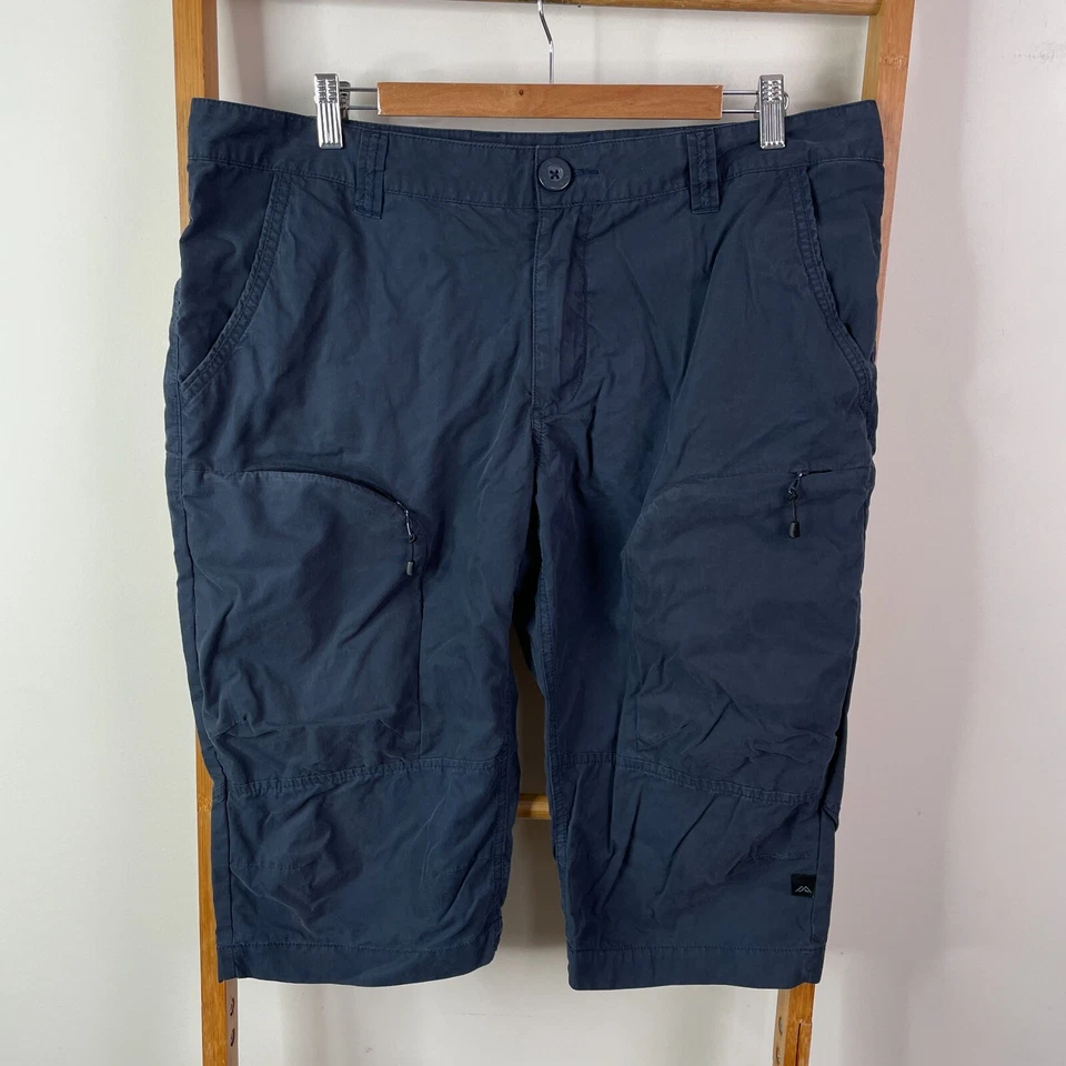 Kathmandu Shorts Womens Extra Large Navy Blue Cargo Pockets Hiking Outdoor