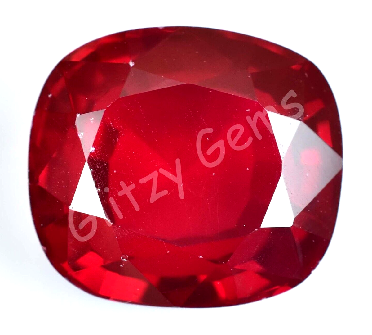 Natural Red Ruby 46.15 Ct Cushion CERTIFIED Mozambique Rare Loose
