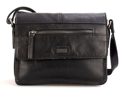 SPIKES & SPARROW Bronco Crossover Umhängetasche Tasche Black schwarz