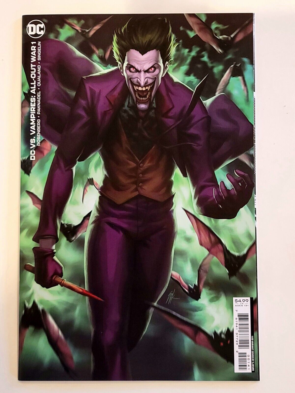 DC Vs. Vampires: All-Out War #1 DC Comics 2022 1:50 Ratio Cover VF/NM We Combine