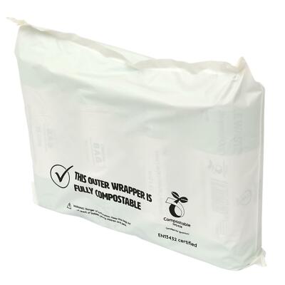 200x kompostierbare Versandtasche für Porto - wärmeversiegelte Postversandtaschen - 395x300mm
