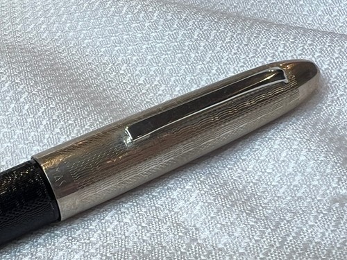 Omas Italy S2001 Rolling Ball Point Pen Guilloché Barrel W/ Sterling Silver Cap - 第 12/17 張圖片