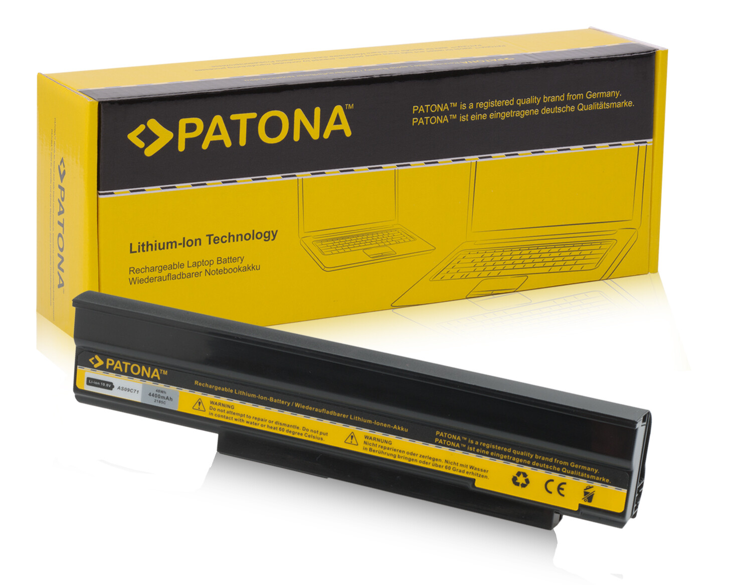 Batteria Patona 4400mah 10,8v li-ion per Acer AS09C70 ,AS09C71,AS09C71 ,AS09C75