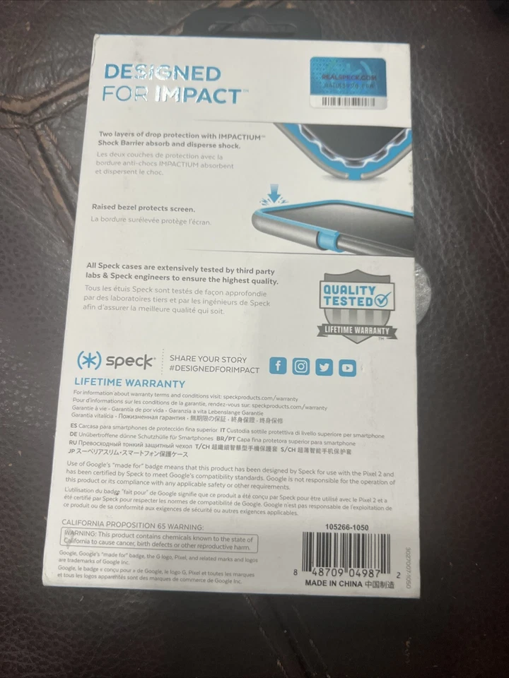 Nuevo Speck Presidio Grip Google Pixel 2 - Negro Foto 3 de 3