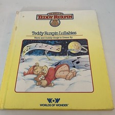 VINTAGE 1985 TEDDY RUXPIN BEAR "TEDDY RUXPIN LULLABIES" BOOK WORLDS OF WONDER