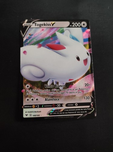 Pokémon Carta Togekiss V - 140/185 - Ultra Rara - Tensione Viva - NM/M - 2
