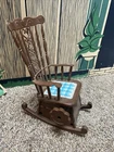 Vintage Wind Up BARBIE SEARS MUSICAL ROCKING CHAIR Tested Works!