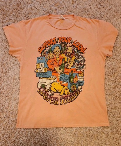 MADEWORN "Support Your Local Liquor Store"  Meili Vodka Tee Shirt L