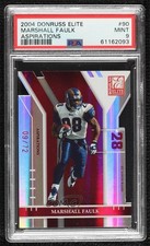 2004 Donruss Elite Aspirations Die-Cut 9/72 Marshall Faulk PSA 9 MINT HOF 1mw9