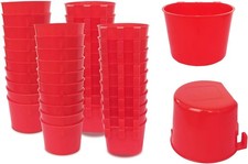 Pack of 40 Cage Cups Birds Feeders Seed Bowl Chicken Feeding Watering Dish