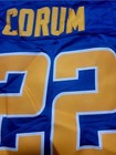 BLAKE CORUM Sewn Stitched XL XXL 2XL Royal Blue Los Angeles Rams Home Jersey — photo 1