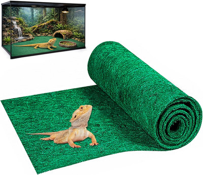 47'' X 24'' Large Reptile Carpet Terrarium Liner Bedding Reptile Substrate Mat Tan