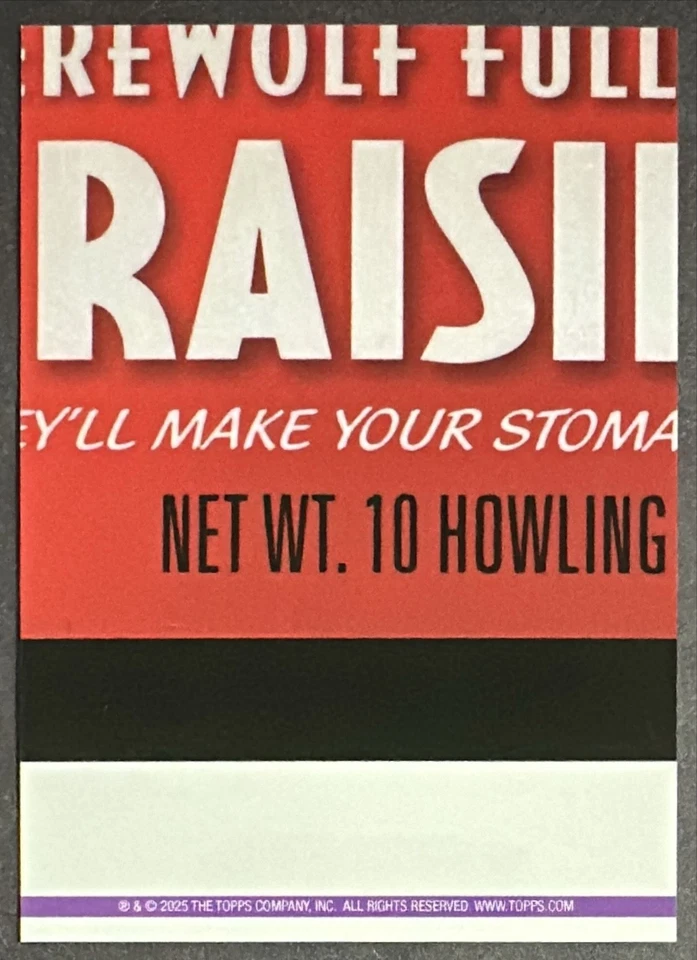 2025 Topps Wacky Packages Halloween Maulathon 9/25 Gold Web Foil #17 - Image 3 of 3