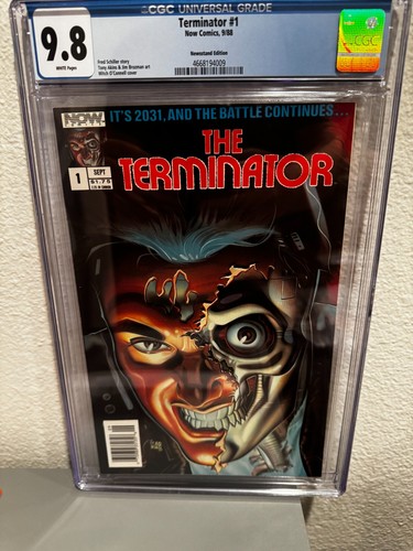 The Terminator #1 CGC NM/MINT 9.8! 1ST TERMINATOR App NOW COMICS 1988 NEWSSTAND!