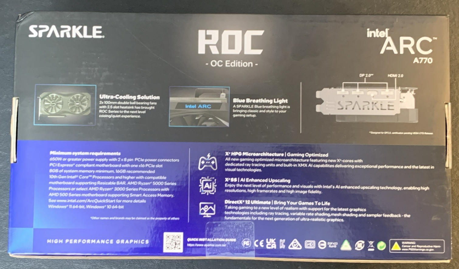 Intel Arc A770 R.O.C. 16GB GDDR6 Graphics Card [New, Sealed] | eBay